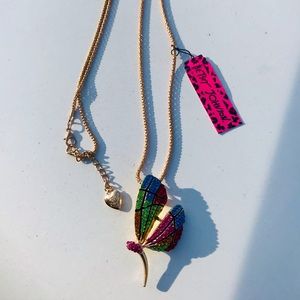 Betsey Johnson Colorful Pendant Necklace